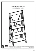 Preview for 1 page of Walker Edison BS68FRSW Assembly Instructions Manual