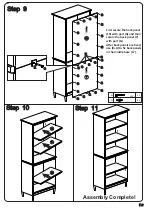 Предварительный просмотр 9 страницы Walker Edison BS70SPNC Assembly Instructions Manual