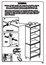 Предварительный просмотр 10 страницы Walker Edison BS70SPNC Assembly Instructions Manual