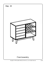 Предварительный просмотр 28 страницы Walker Edison BU36PAULDBC Assembly Instructions Manual