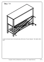 Предварительный просмотр 18 страницы Walker Edison BU48JAR Assembly Instructions Manual