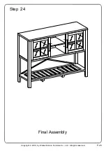 Предварительный просмотр 28 страницы Walker Edison BU48JAR Assembly Instructions Manual