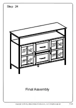 Preview for 28 page of Walker Edison BU48RAD3D Assembly Instructions Manual