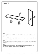 Preview for 14 page of Walker Edison BU52JOR Assembly Instructions Manual