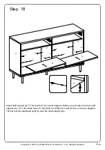 Preview for 22 page of Walker Edison BU52SERSD Assembly Instructions Manual