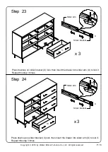 Предварительный просмотр 16 страницы Walker Edison BU52SV6D Assembly Instructions Manual