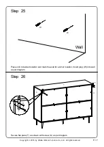 Предварительный просмотр 17 страницы Walker Edison BU52SV6D Assembly Instructions Manual