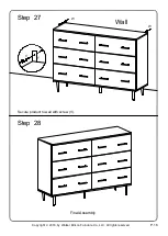 Предварительный просмотр 18 страницы Walker Edison BU52SV6D Assembly Instructions Manual