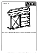 Предварительный просмотр 23 страницы Walker Edison BU56SBD3DR Assembly Instructions Manual