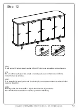 Предварительный просмотр 21 страницы Walker Edison BU58FRAN2D Assembly Instructions Manual