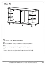 Предварительный просмотр 22 страницы Walker Edison BU58FRAN2D Assembly Instructions Manual