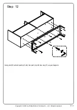 Предварительный просмотр 17 страницы Walker Edison BU60BALWM Assembly Instructions Manual