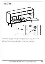 Предварительный просмотр 28 страницы Walker Edison BU60BALWM Assembly Instructions Manual