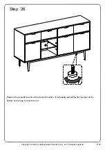 Предварительный просмотр 31 страницы Walker Edison BU60BALWM Assembly Instructions Manual