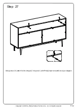 Предварительный просмотр 32 страницы Walker Edison BU60BALWM Assembly Instructions Manual