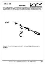 Предварительный просмотр 33 страницы Walker Edison BU60BALWM Assembly Instructions Manual