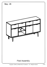 Предварительный просмотр 34 страницы Walker Edison BU60BALWM Assembly Instructions Manual