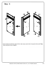 Предварительный просмотр 9 страницы Walker Edison BU60LANFW Assembly Instructions Manual