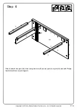 Предварительный просмотр 10 страницы Walker Edison BU60LANFW Assembly Instructions Manual