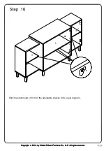 Preview for 21 page of Walker Edison BU62LAU4D Assembly Instructions Manual