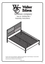 Walker Edison BWQCHEV Assembly Instructions Manual предпросмотр