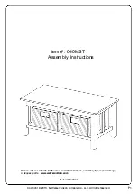 Walker Edison C40MST Assembly Instructions Manual preview