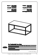 Предварительный просмотр 1 страницы Walker Edison C42LWSQ Assembly Instructions Manual