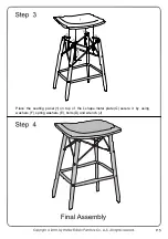 Предварительный просмотр 5 страницы Walker Edison CHRM26 Assembly Instructions