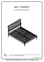 Walker Edison CMAB5C Assembly Instructions Manual preview