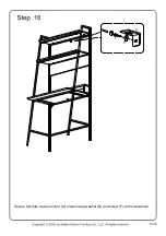 Предварительный просмотр 20 страницы Walker Edison D36ARLO Assembly Instructions Manual