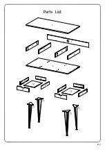 Preview for 3 page of Walker Edison D48CA1 Assembly Instructions Manual