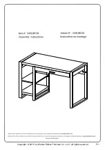 Предварительный просмотр 1 страницы Walker Edison D48UBC30 Assembly Instructions Manual