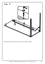 Preview for 19 page of Walker Edison D52HARL Assembly Instructions Manual