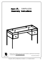 Walker Edison D56FUL2DG Assembly Instructions Manual preview