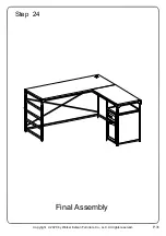 Предварительный просмотр 31 страницы Walker Edison DAI2DRL Assembly Instructions Manual