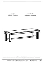 Walker Edison DBH1 Assembly Instructions Manual preview