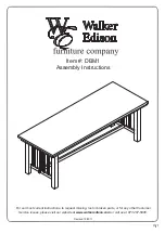 Preview for 1 page of Walker Edison DBM1 Assembly Instructions Manual