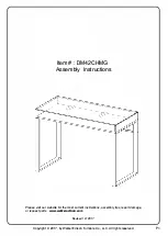 Preview for 1 page of Walker Edison DM42CHMG Assembly Instructions Manual