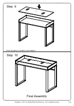 Preview for 9 page of Walker Edison DM42CHMG Assembly Instructions Manual