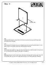 Preview for 13 page of Walker Edison DNAB4C Assembly Instructions Manual