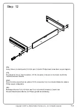 Предварительный просмотр 21 страницы Walker Edison DW44KAD1DR Assembly Instruction Manual