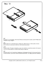 Предварительный просмотр 22 страницы Walker Edison DW44KAD1DR Assembly Instruction Manual