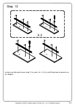 Предварительный просмотр 17 страницы Walker Edison DW52ING3DR Assembly Instructions Manual