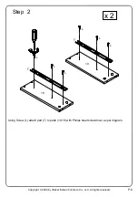 Preview for 6 page of Walker Edison DW54PEREX Assembly Instructions Manual