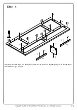 Preview for 8 page of Walker Edison DW54PEREX Assembly Instructions Manual