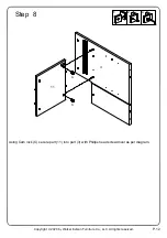 Preview for 12 page of Walker Edison DW54PEREX Assembly Instructions Manual