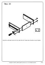 Preview for 27 page of Walker Edison DW54PEREX Assembly Instructions Manual