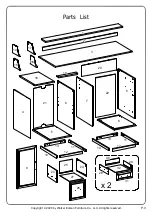 Preview for 3 page of Walker Edison DW58GAV Assembly Instructions Manual