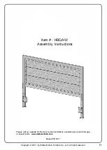 Walker Edison HBQAW Assembly Instructions Manual preview