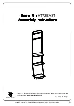 Предварительный просмотр 1 страницы Walker Edison HT72EAST Assembly Instructions Manual